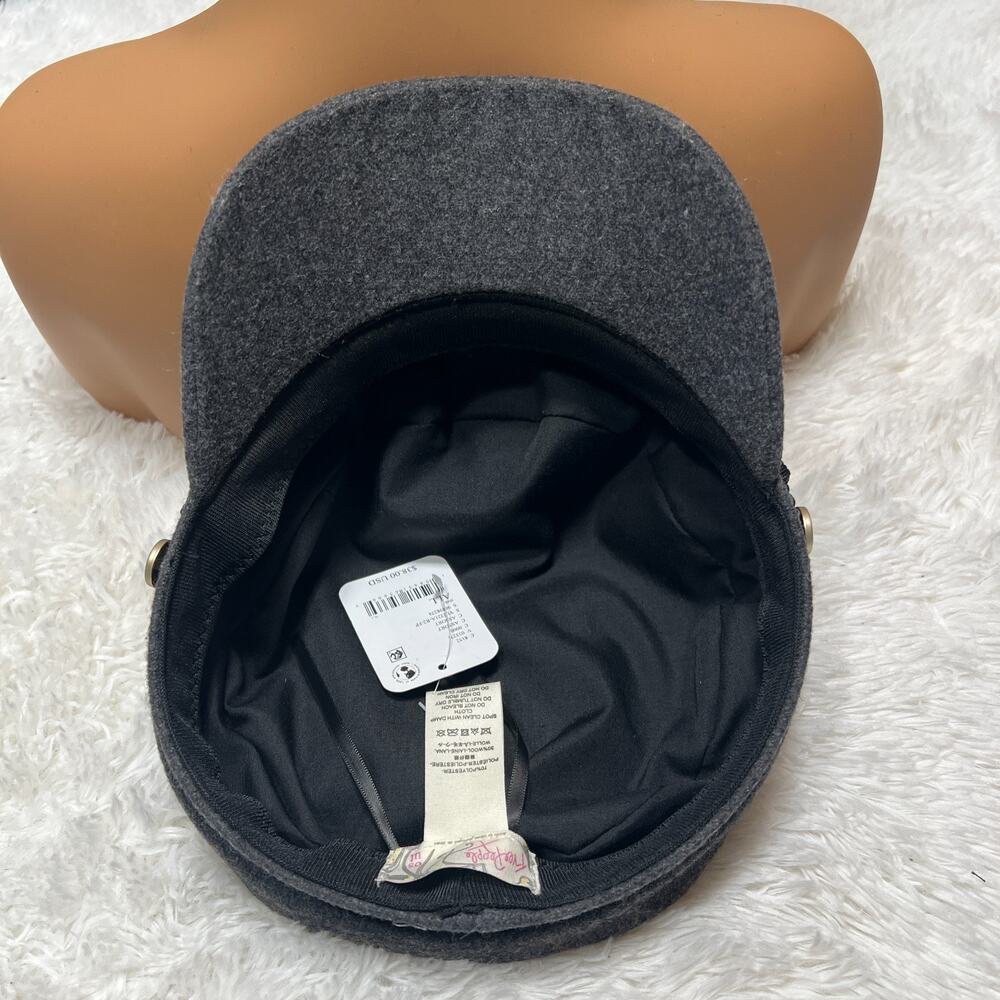 FREE PEOPLE PREP WOOL CADET CAP / HAT - Picture 6 of 7